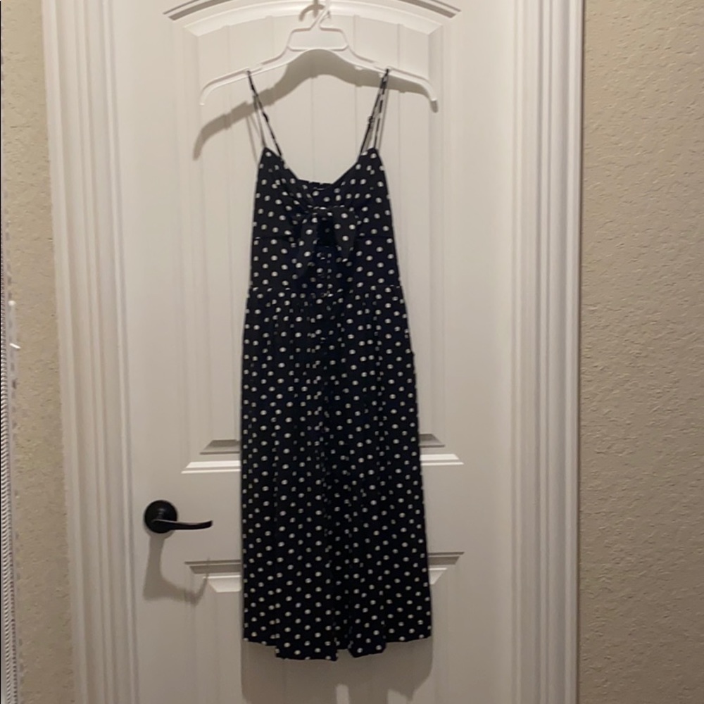 Black and white polka dot sundress